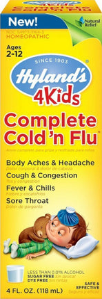 Kid's Cold and Flu Medicine, Complete Cold 'n Flu, 4 Ounces , Brand_Hyland's Homeopathic Form_Syrup Size_4 Fl Oz