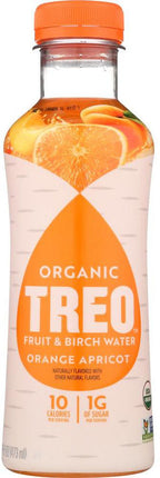 Organic Fruit & Birch Water, Orange Apricot Flavor, 16 Fl Oz (473 mL) Liquid , Brand_Treo Flavor_Orange Apricot Form_Liquid Size_16 Fl Oz