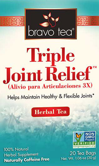 Triple Joint Relief Herbal Tea, 20 Tea Bags , Brand_Bravo Tea Form_Tea Bags Size_20 Count