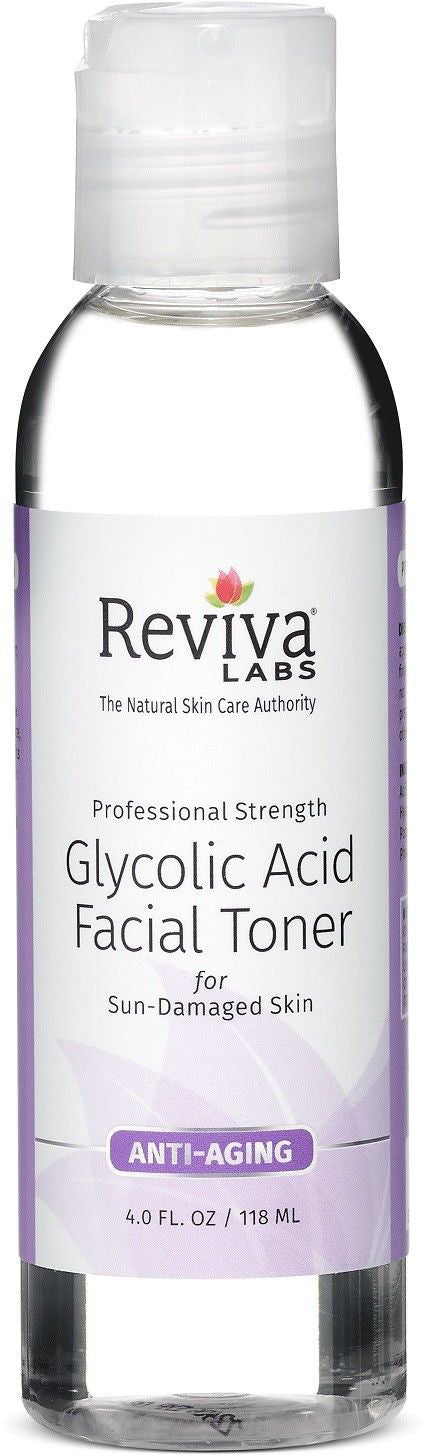 Professional Strength Gycolic Acid Facial Toner for Sun-Damaged Skin, 4 Fl Oz (118 mL) Liquid , Brand_Reviva Form_Liquid Size_4 Fl Oz