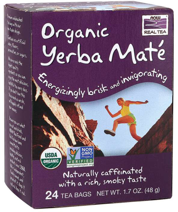 Organic Yerba Mate Tea, 24 Tea Bags , Brand_NOW Foods Form_Tea Bags Size_24 Count