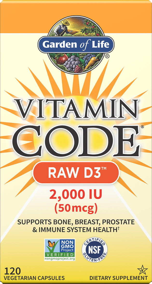 Vitamin Code - RAW D3, 2000 IU of Vitamin D3, 120 Vegetarian Capsules , 20% Off - Everyday [On] This is a Vitamin C Product