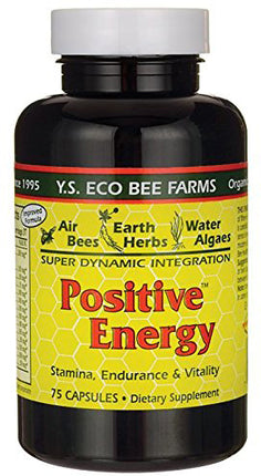 Positive Energy, 75 Capsules , Brand_Ys Oganic Bee Farm Form_Capsules Size_75 Caps