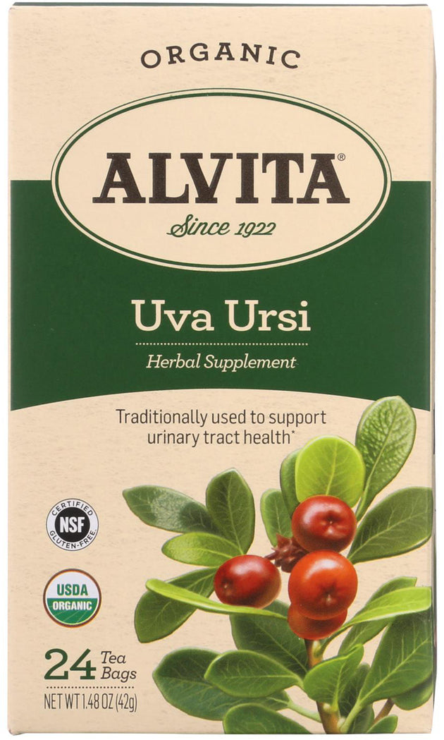 Organic Uva Ursi, 24 Tea Bags , Brand_Alvita Form_Tea Bags Size_24 Count