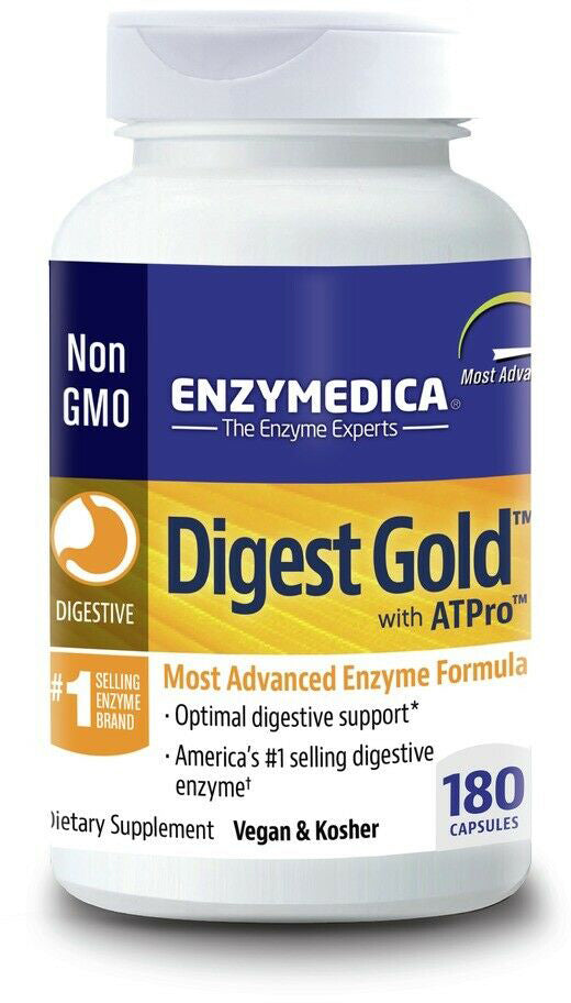 Digest Gold™ with ATPro, 180 Capsules , Brand_Enzymedica caps Form_Capsules Size_180 Caps
