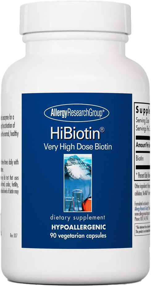 HiBiotin®, 90 Vegetarian Capsules , Brand_Allergy Research Group