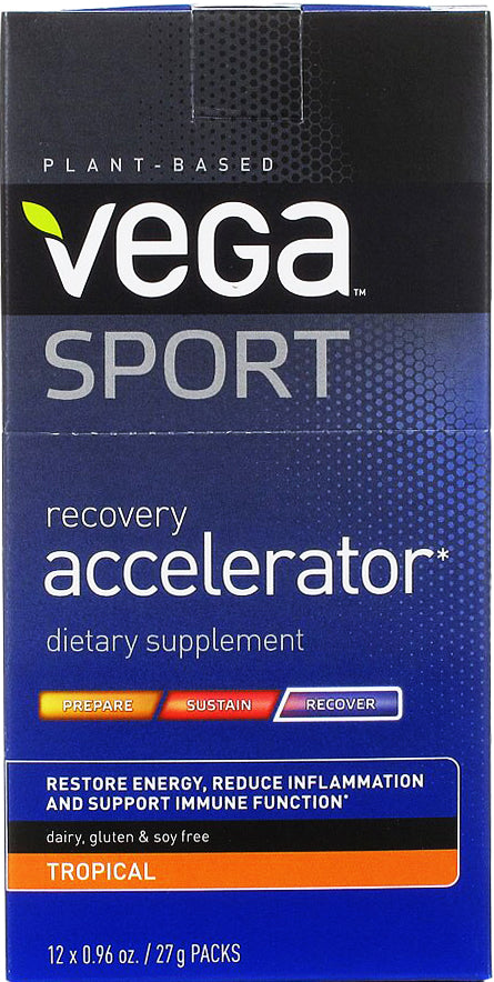 Vega Sport Recovery Tropical, 0.96 Oz (27 g) x 12 Powder Packets , 20% Off - Everyday [On]
