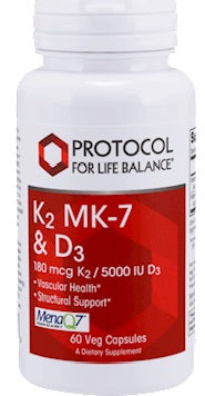 K2 MK-7 & D3, 60 vegcaps ,