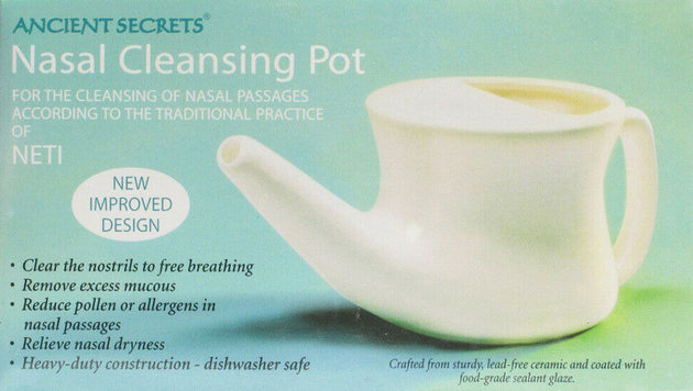 Nasal Cleaning Neti Pot - New Improved Design , Brand_Ancient Secrets Form_Neti Pot Size_1 Count