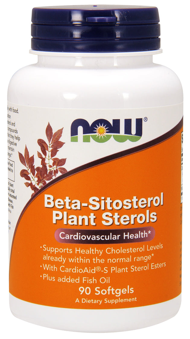 Beta-Sitosterol Plant Sterols, 90 Softgels , Brand_NOW Foods Form_Softgels Size_90 Softgels