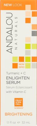 Turmeric + C Brightening Enlighten Serum with Vitamin C, 1.1 Fl Oz (32 mL) Serum