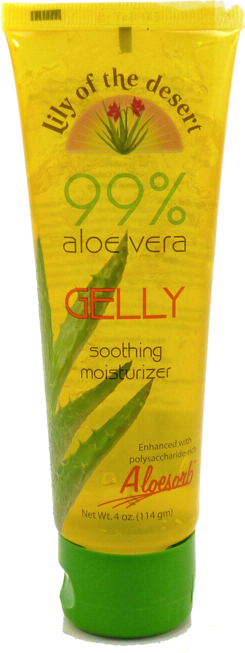 99% Aloe Vera Gelly, 4 Oz (114 g) Gel , Brand_Lily of the Desert Form_Gel Size_4 Oz
