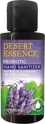 Probiotic Hand Sanitizer, Tea Tree and Lavender Fragrance, 1.7 Fl Oz (50.28 mL) Gel
