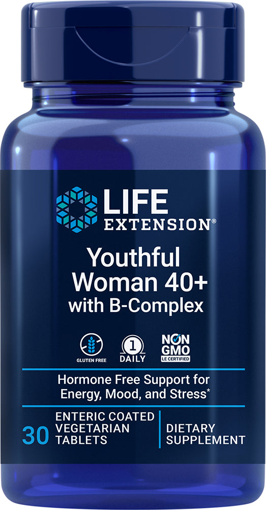 Youthful Women 40+ with B Complex, 30 Enteric-Coated Vegetarian Tablets ,