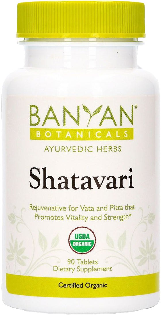 Certified Organic Shatavari, 90 Tablets , New Product