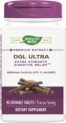 DGL Ultra, 75 mg, German Chocolate Flavor, 90 Chewable Tablets