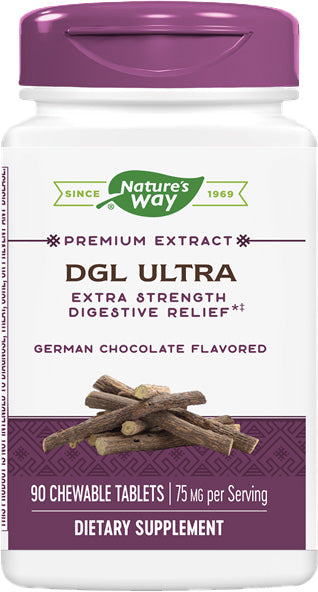 DGL Ultra, 75 mg, German Chocolate Flavor, 90 Chewable Tablets ,