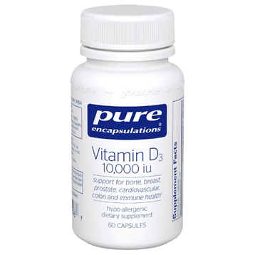 Vitamin D3, 250 mcg (10000 IU), 60 Softgels , Brand_Pure Encapsulations Emersons