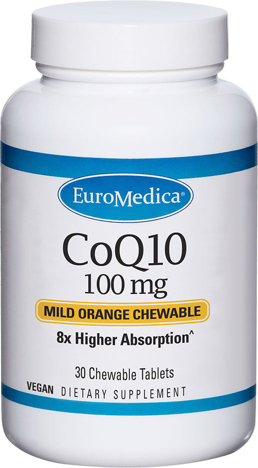 CoQ10, 100 mg, Orange Flavor, 30 Chewable Tablets ,