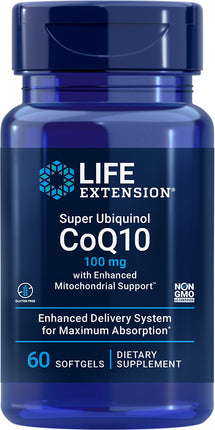 Ubiquinol CoQ10 with Enhanced Mitochondrial Support, 100 mg, 60 Softgels