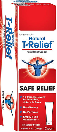 MediNatura T-Relief Natural Pain Relief with Arnica + 12 Plant-Based Pain Relievers - 4 oz Cream , 20% Off - Everyday [On] Errday Everyday Peach Price Discount - 20% Off