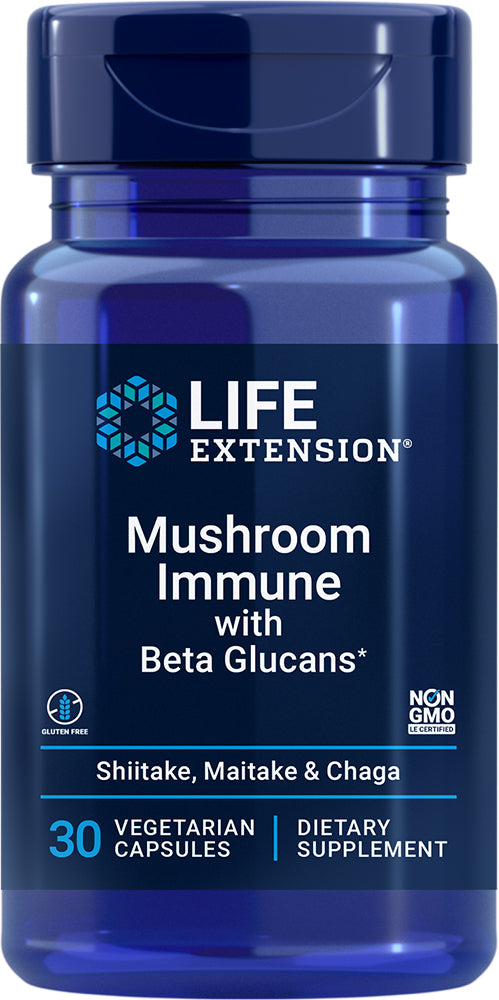 Mushroom Immune with Beta Glucans, 30 Vegetarian Capsules ,