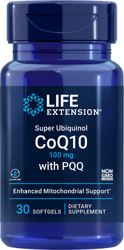 Super Ubiquinol CoQ10 with PQQ, 30 Softgels (Bundled Discount — SAVE $25.50!) , Brand_Life Extension Form_Softgels Size_30 Softgels