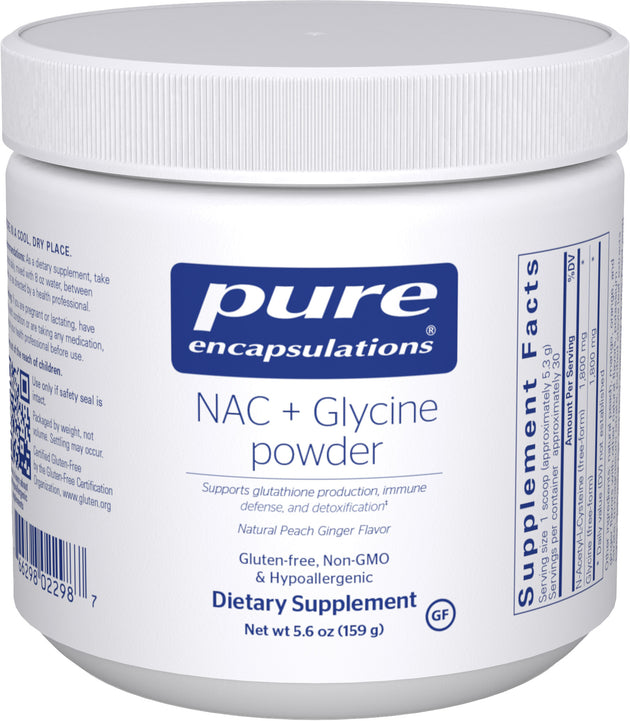 NAC + Glycine Powder, 5.6 Oz (159g) Powder ,