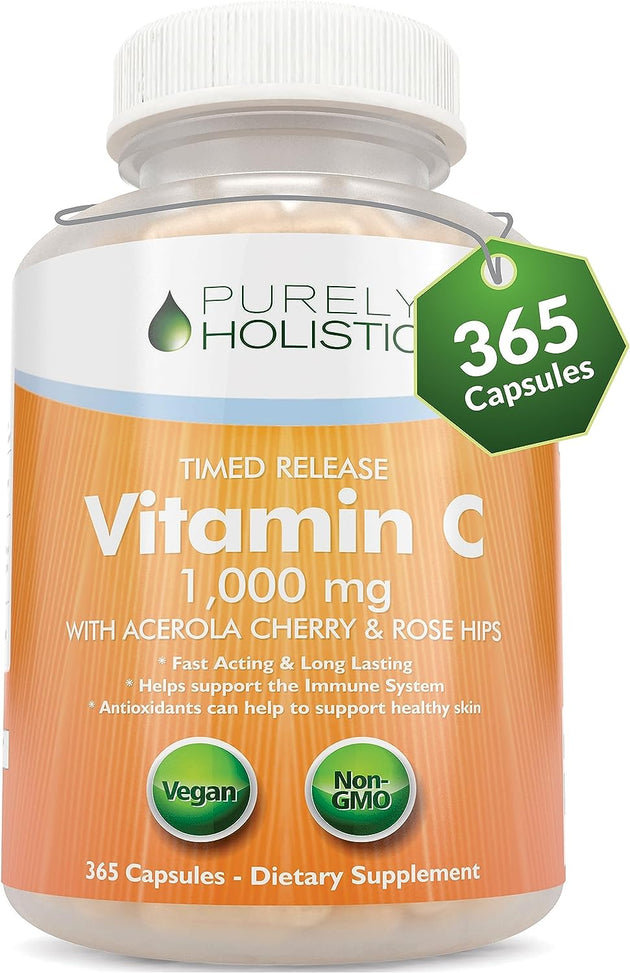 Vitamin C 1000mg, Timed Release, 365 Capsules ,