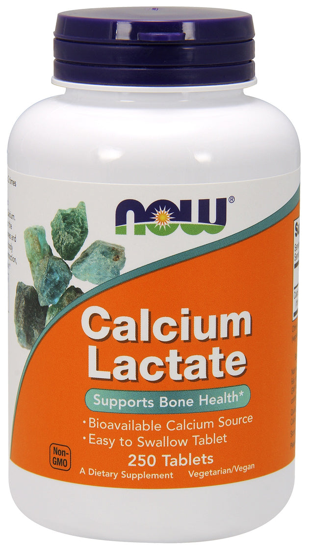 Calcium Lactate, 250 Tablets , Brand_NOW Foods Form_Tablets Size_250 Tabs
