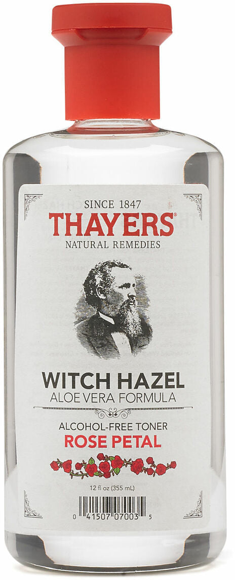 Original Witch Hazel Aloe Vera Formula (Alcohol-Free Toner), Rose Petal Fragrance, 12 Fl Oz (355 mL) Liquid , Brand_Thayers Form_Liquid Size_12 Fl Oz