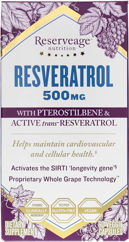 Resveratrol, 500 mg, 60 Veggie Capsules , 20% Off - Everyday [On]
