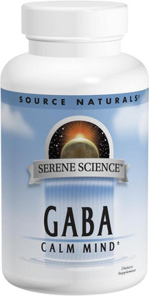 GABA Calm Mind 750 mg, 90 Capsules , Brand_Source Naturals Potency_750 mg Size_90 Caps