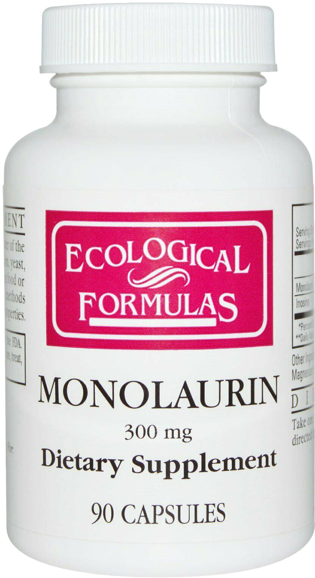 Monolaurin, 300 mg, 90 Capsules , Brand_Ecological Formulas Potency_300 mg Size_90 Caps