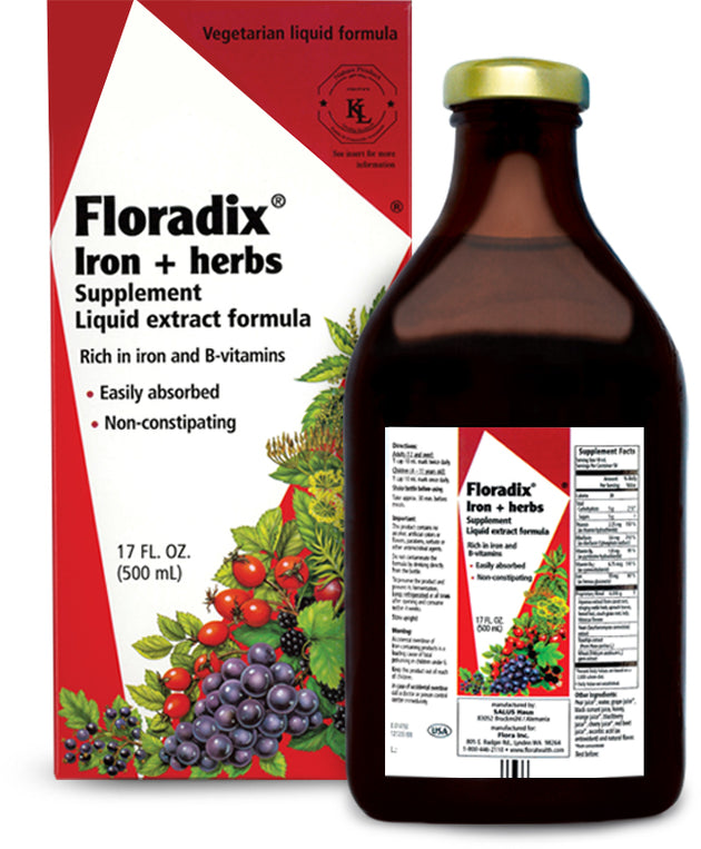 Floradix® Iron + Herbs, 17 fl oz , Brand_Flora Form_Liquid Size_17 Fl Oz
