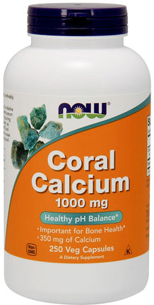 Coral Calcium 1,000 mg, 250 Veg Capsules , Brand_NOW Foods Form_Veg Capsules Potency_1000 mg Size_250 Caps