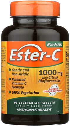 Ester-C® 1000 mg with Citrus Bioflavonoids, 90 Vegetarian Tablets , Brand_American Health Potency_1000 mg Size_90 Tabs