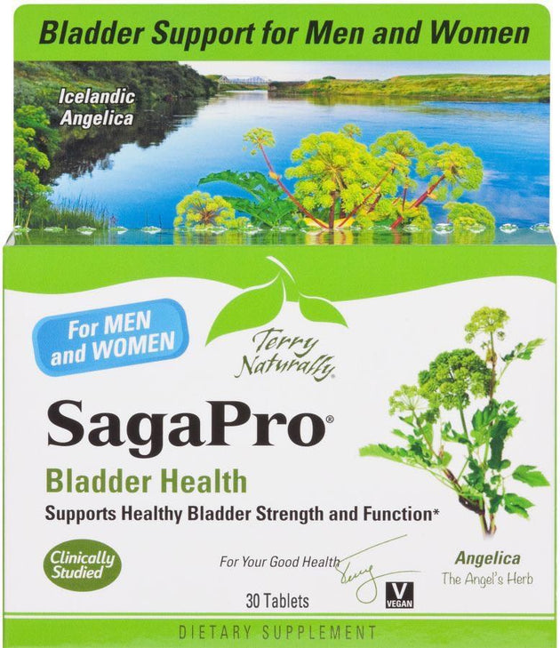 Terry Naturally SagaPro Bladder Health, 100 mg, 30 Vegan Capsules , Brand_Europharma Potency_100 mg Size_30 Caps
