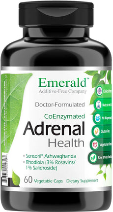 CoEnzymated Adrenal Health, 60 Vegetarian Capsules , Brand_Emerald Labs Form_Vegetarian Capsules Size_60 Caps