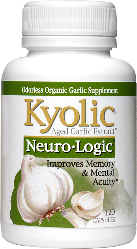 Aged Garlic Extract™ Neuro-Logic® Memory Learning and Mental Acuity, 120 Capsules , Brand_Kyolic Form_Capsules Size_120 Caps