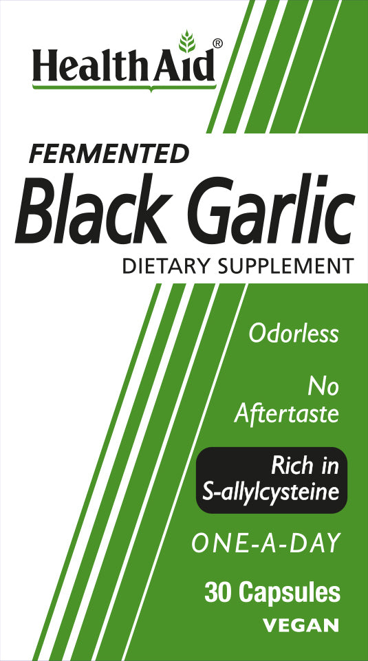 Fermented Black Garlic, 30 Capsules , Brand_Health Aid America Form_Capsules Size_30 Caps