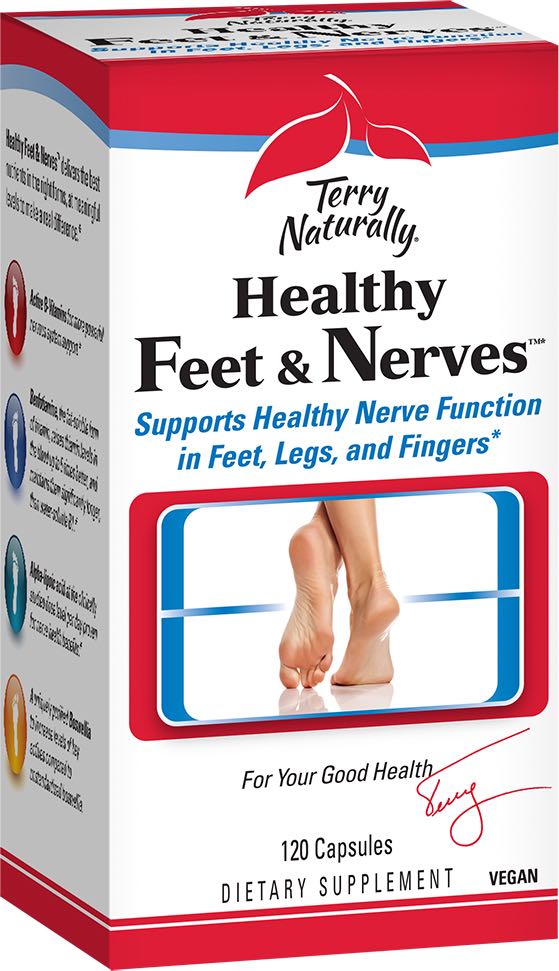 Terry Naturally Healthy Feet & Nerves, 120 Vegan Capsules , Brand_Europharma Form_Vegan Capsules Size_120 Caps