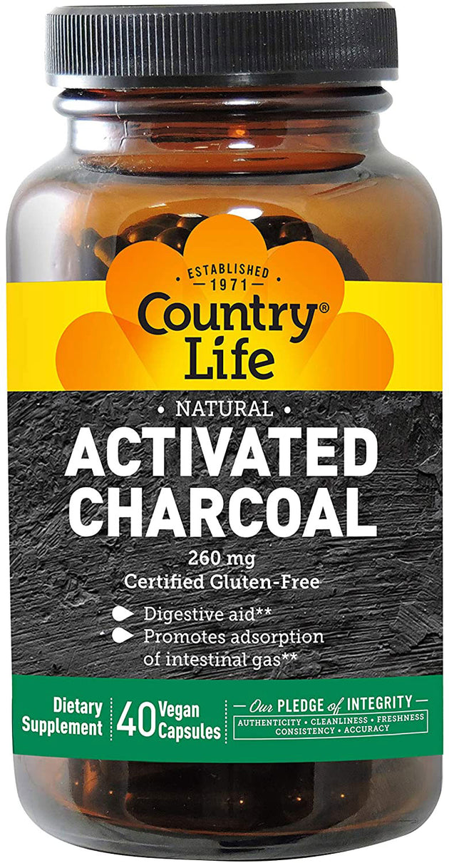 Activated Charcoal, 260 mg, 40 Vegan Capsules , 20% Off - Everyday [On]
