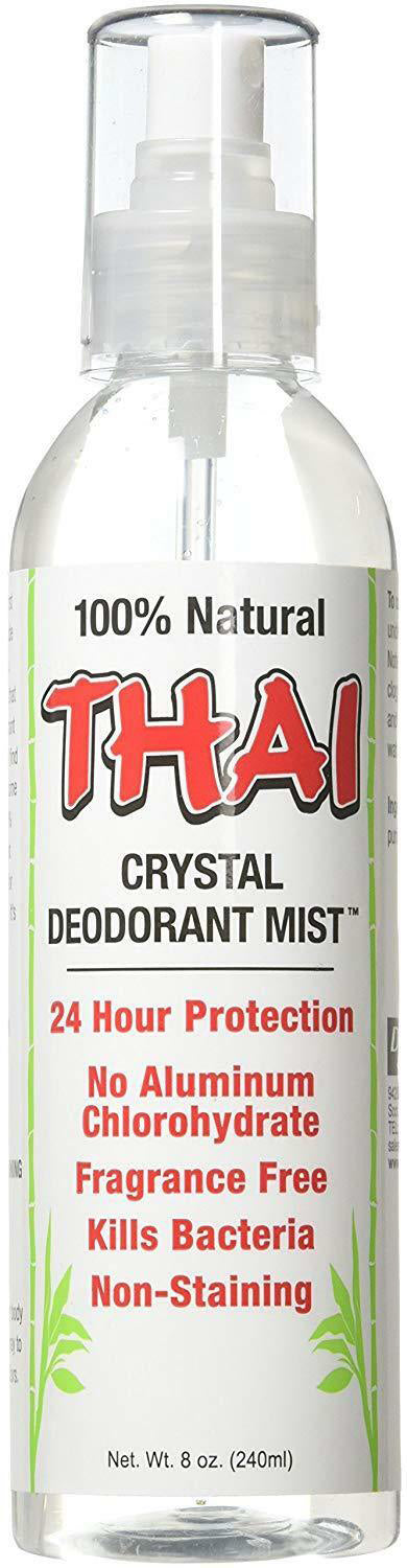 100% Natural Thai Crystal Deodorant Mist™, 8 Fl Oz (240 mL) Liquid , Brand_Thaide Form_Liquid Size_8 Fl Oz