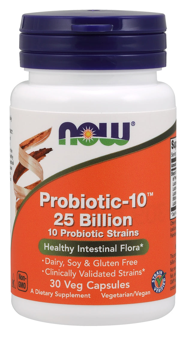 Probiotic-10™ 25 Billion Veg Capsules , Brand_NOW Foods Form_Veg Capsules Size_50 Caps
