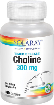 Choline 300 mg, 100 Two-Staged Timed-Release Capsules
