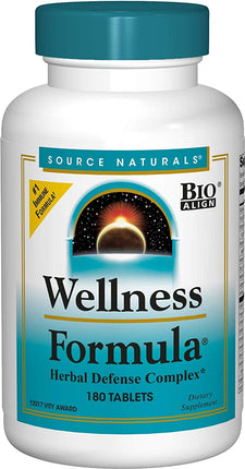 Wellness Formula®, 180 Tablets , Brand_Source Naturals Form_Tablets Size_180 Tabs