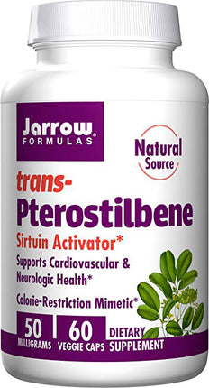trans-Pterostilbene Sirtuin Activator*, 50 mg, 60 Veggie Capsules