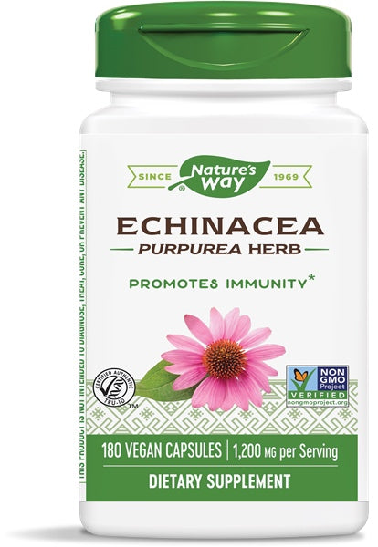 Echinacea Herb (COG), 180 Capsules , Brand_Nature's Way Form_Capsules Size_180 Caps