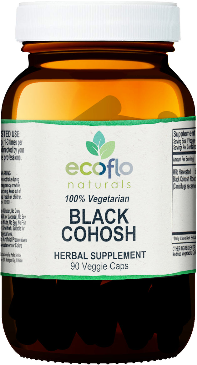 Black Cohosh, 90 Capsules , BOGO Mix and Match BOGO Sale Brand_Ecoflo Naturals Form_Capsules Size_90 Caps